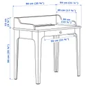 IKEA LOMMARP / BJÖRKBERGET ЛОММАРП / БЬЙОРКБ, стол и комбинация для хранения, и вращающееся кресло сине-зеленого цвета 594.365.47 фото thumb №4