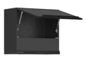 BRW Верхний шкаф для кухни Sole L6 60 см с вытяжкой наклонный черный матовый, черный/черный матовый FM_GOO_60/50_O_FAMI-CA/CAM/CA фото thumb №3