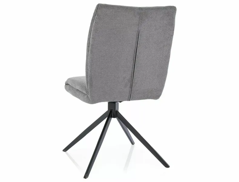 Кухонний стілець SIGNAL Coco I Vardo, тканина: сірий фото №2