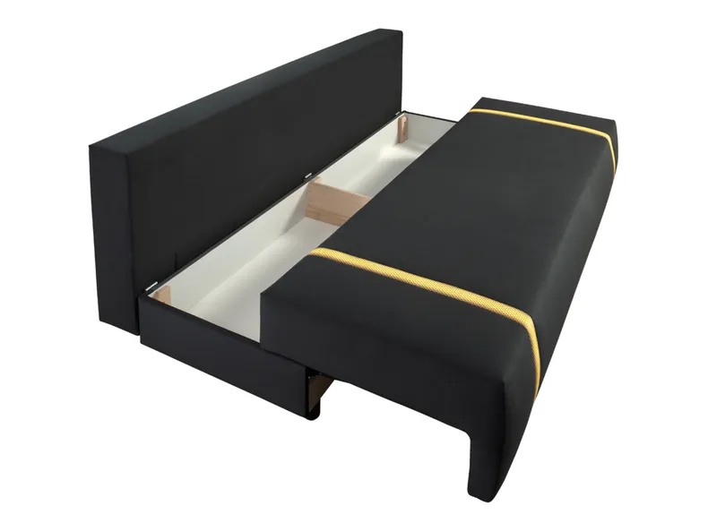 BRW Трехместный диван-кровать Zone с ящиком для хранения черный, Манила 18 SO3-ZONE-LX_3DL-G2_BD5E07 фото №5