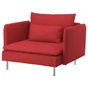 IKEA SÖDERHAMN СЕДЕРХАМН, крісло, Тонеруд червоний 895.144.02 фото thumb №1