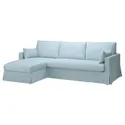 IKEA HYLTARP ХЮЛЬТАРП, чохол 3м дивана з кушеткою, лівост, КІЛАНДА блідо-синій 405.482.72 фото thumb №2