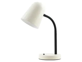 BRW Металлическая настольная лампа Prato белого цвета 093411 фото