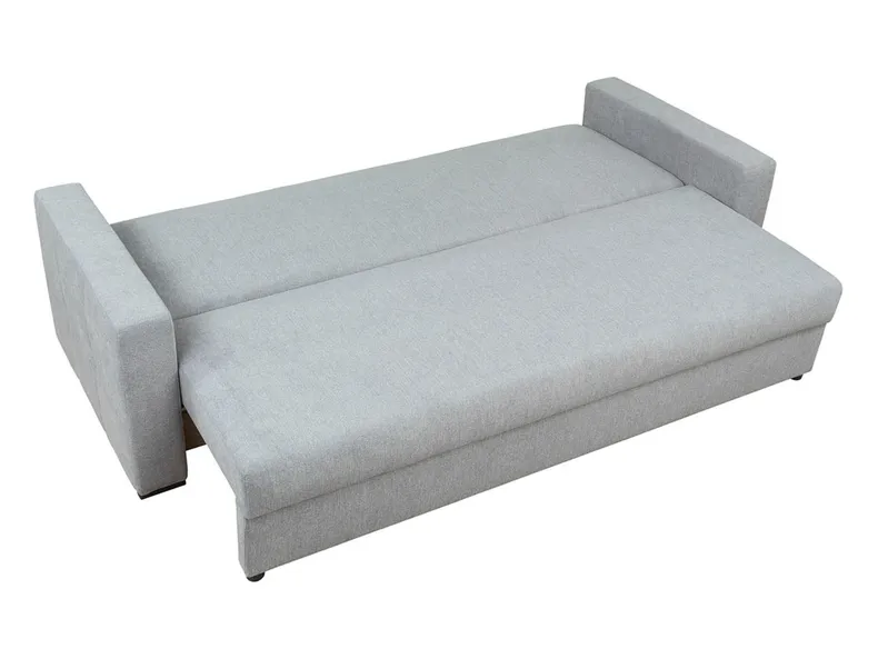 BRW Тримісний диван-ліжко Mona з ящиком для зберігання велюровий сірий, Aston New 16 Grey SO3-MONA-LX_3DL-G2_BA3BA6 фото №3