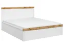 BRW Кровать Holten 160x200 белая, белый/дубовый Вотан LOZ/160-BI/DWO фото thumb №7