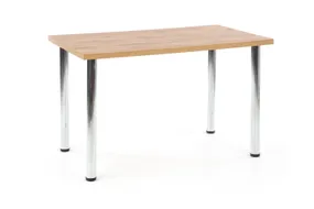 Кухонный стол HALMAR MODEX 120x68 см цвет столешницы - дуб вотан, ножки - хром фото