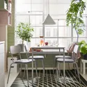 IKEA GRÅSALA ГРОСАЛА / GRÅSALA ГРОСАЛА, стол и 4 стула, серый серый серый, 110 см 694.840.43 фото thumb №2