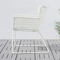 IKEA HÖGSTEN ХЕГСТЕН, крісло з підлокітниками, вуличне, білий 202.098.62 фото thumb №2
