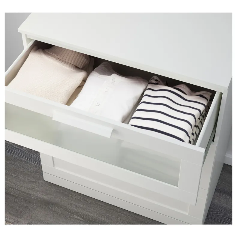 IKEA BRIMNES БРИМНЭС, комплект мебели для спальни,2 предм, белый, 140x200 см 094.879.02 фото №5