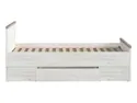 BRW Кровать Luca Juzi 90x200 с ящиком из лиственницы сибиу светлая, лиственница сибиу светлая/дуб сонома темный LOZ/90-MSJ/DSOC фото thumb №2