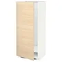 IKEA METOD МЕТОД, висока шафа для холодильнка / морозил, білий / АСКЕРСУНД під світлий ясен, 60x60x140 см 392.158.15 фото