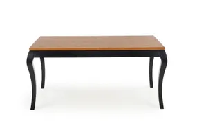 Раскладной стол HALMAR WINDSOR 160-240x90x76 см в цвете темный дуб/черный фото