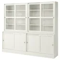 IKEA HAVSTA ХАВСТА, комбинацияация с раздвижными дверьми, белый, 242x47x212 см фото thumb №1