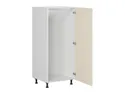 Шафа кухонна для вбудованого холодильника BRW Sole 60 см правий глянець магнолія, альпійський білий/магнолія глянець FH_DL_60/143_P-BAL/XRAL0909005 фото thumb №3