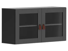 BRW Подвесной шкаф Modeo 100 см с 2 дверцами графит SFW/100/50/30_6-GF/GF фото