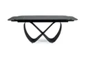 Стіл обідній розкладний SIGNAL Infinity Ceramic 160(240)х95 см, матовий чорний фото thumb №5