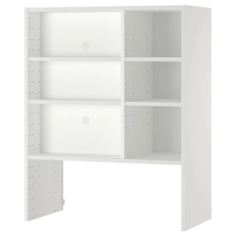 IKEA METOD МЕТОД, навесной шкаф д / встроенной вытяжки, белый, 80x37x100 см 005.476.46 фото №1