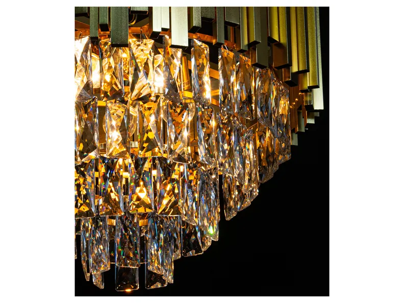 BRW Металевий 5-точковий підвісний світильник Valetta в золотому кольорі 092942 фото №3