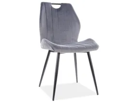Бархатное Кресло SIGNAL ARCO, Bluvel 14 - серый фото