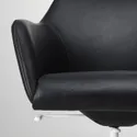 IKEA TOSSBERG ТОССБЕРГ / LÅNGFJÄLL ЛОНГФЬЄЛЛЬ, крісло для конференцій, Бабуся чорна/біла 195.096.92 фото thumb №2