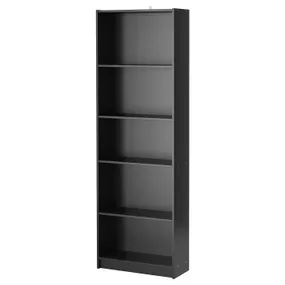 IKEA FINNBY ФІННБЮ, книжкова шафа, чорний, 60x180 см 102.611.29 фото