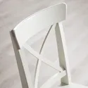 IKEA DANDERYD ДАНДЕРЮД / INGOLF ІНГОЛЬФ, стіл+4 стільці, дубовий шпон білий / білий, 130x80 см 693.925.38 фото thumb №5