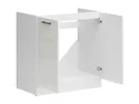 BRW Кухонный шкаф под мойку Junona Line 80 см мел глянец, белый/мелкозернистый белый глянец DK2D/80/82-BI/KRP фото thumb №3