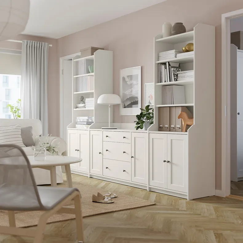 IKEA HAUGA ХАУГА, комбинация д / хранения, белый, 279x46x199 см 393.879.01 фото №2