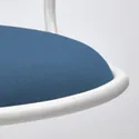 IKEA ÖRFJÄLL ОРФЬЕЛЛЬ, рабочий стул, белый / темно-синий 395.010.96 фото thumb №4