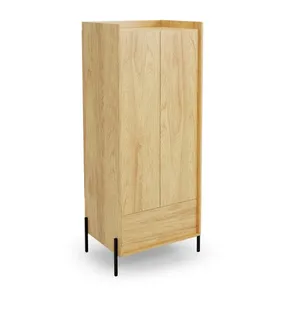 Шкаф HALMAR MOBIUS 2D 78x60 см, корпус : натуральный гикори, фасады - натуральный гикори фото