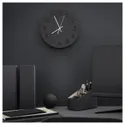 IKEA TUNNIS ТУННІС, настінний годинник, низьковольтний / чорний, 30 см 005.404.85 фото thumb №3