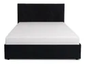 BRW Кровать Bellano A 160x200 с мягкой обивкой черная, черный CA фото thumb №2
