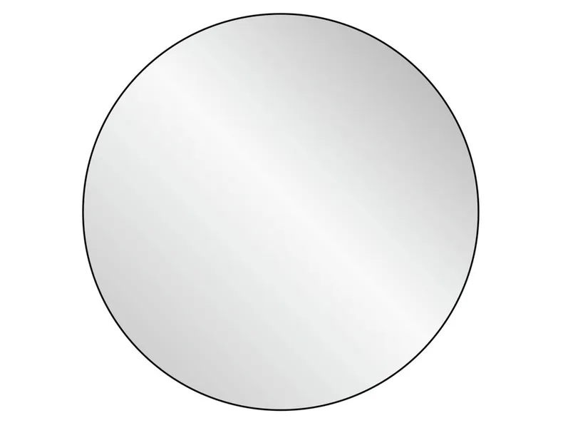 BRW Зеркало настенное 90 см круглое черное 077017 фото №1