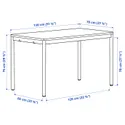 IKEA TOMMARYD ТОММАРЮД, стіл, білий, 130x70 см 993.874.89 фото thumb №10