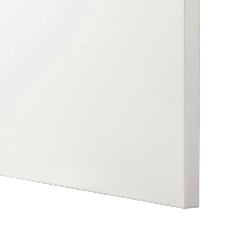 IKEA BESTÅ БЕСТО, комб для хран с дверц / ящ, белый / Лапвикен / Стуббарп белое прозрачное стекло, 120x42x213 см 094.125.01 фото №4