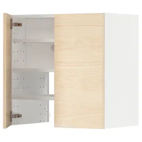 IKEA METOD МЕТОД, навесной шкаф д / вытяжки / полка / дверь, белый / аскерсундский узор светлый ясень, 60x60 см 295.052.50 фото