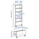 IKEA BILLY БИЛЛИ, стеллаж с ящиком, белый, 80x30x202 см 394.838.08 фото thumb №6