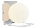 BRW Настенный светильник для ванной комнаты Zenith из металлического стекла белый и серебристый 070364 фото thumb №1