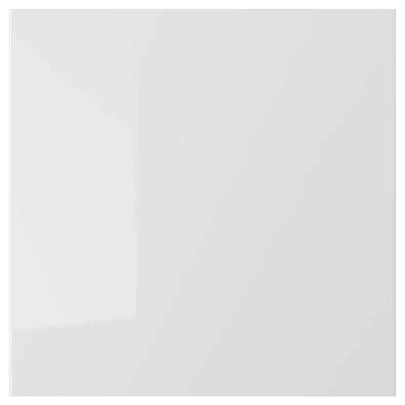 IKEA RINGHULT РІНГХУЛЬТ, фронтальна панель шухляди, глянцевий світло-сірий, 40x40 см 303.271.48 фото №1