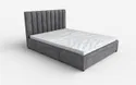 Двуспальная кровать HALMAR С ящиками Grace 160x200 см серый фото thumb №1