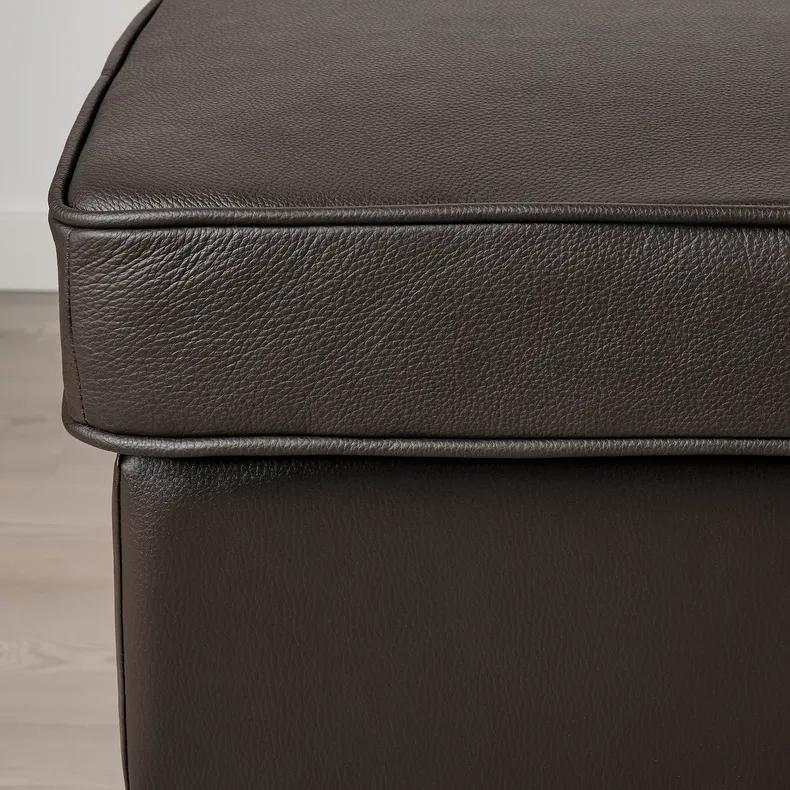IKEA STRANDMON СТРАНДМОН, кресло с табуретом для ног, Гранн / Бомстад темно-коричневый 094.839.04 фото №4