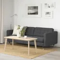 IKEA LANDSKRONA ЛАНДСКРУНА, 3-місний диван, ГУННАРЕД темно-сірий / металевий 592.703.06 фото thumb №3