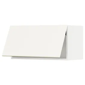 IKEA METOD МЕТОД, навесной горизонтальный шкаф, белый / Вальстена белый, 80x40 см 195.072.78 фото