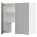 IKEA METOD МЕТОД, навесной шкаф д / вытяжки / полка / дверь, белый / светло-серый, 80x80 см 395.043.49 фото thumb №1