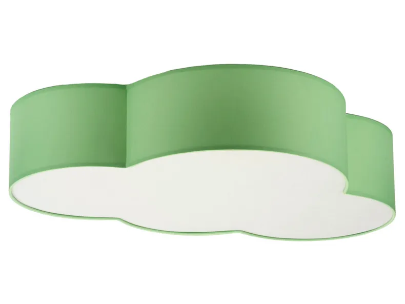 BRW Плафон Cloud 4-х точечный из ткани зеленого цвета 078009 фото №1