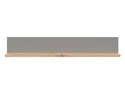 BRW Настінна полиця Hygge 120 см сіра, сірий/дуб ремісничий/структурний пил сірий POL-USZ/DASN фото thumb №2