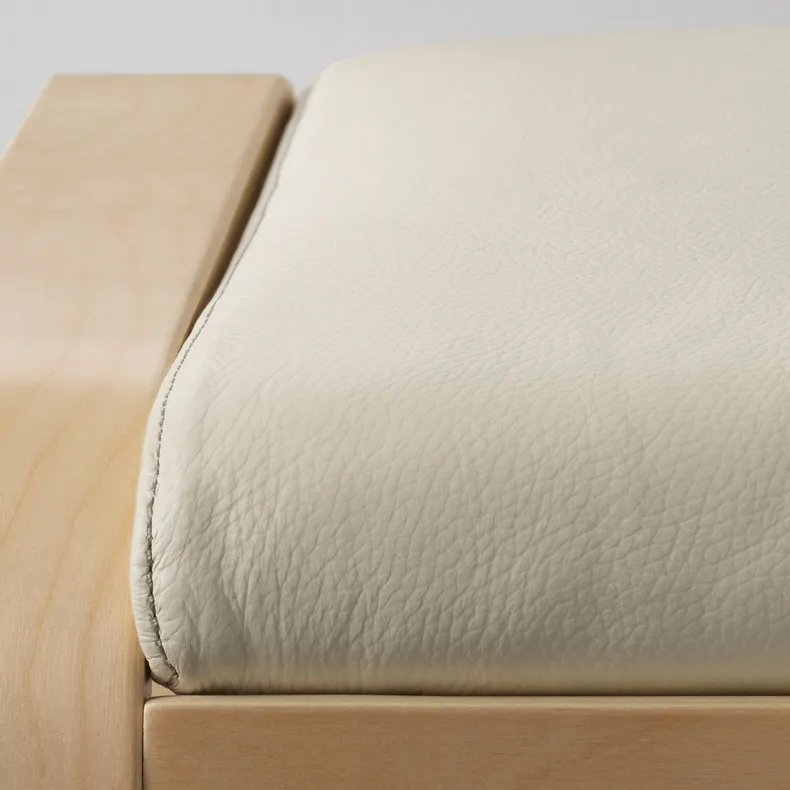 IKEA POÄNG ПОЭНГ, подушка-сиденье на табурет для ног, Глосе белый с оттенком 301.058.97 фото №3
