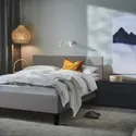 IKEA FALUDDEN ФАЛУДДЕН, каркас ліжка з оббивкою, сірий, 140x200 см 605.635.01 фото thumb №5