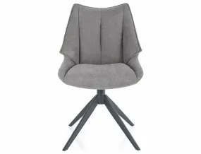 Кухонний стілець SIGNAL Coda Vardo, тканина: сірий фото