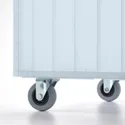 IKEA PANSARTAX ПАНСАРТАКС, контейнер на колёсах с крышкой, прозрачный серо-голубой, 33x33x40 см 794.893.80 фото thumb №3